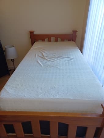 Tempurpedic Twin XL box spring and frame 1