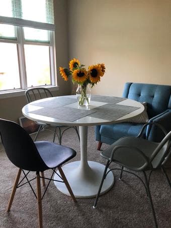 White tulip table 1