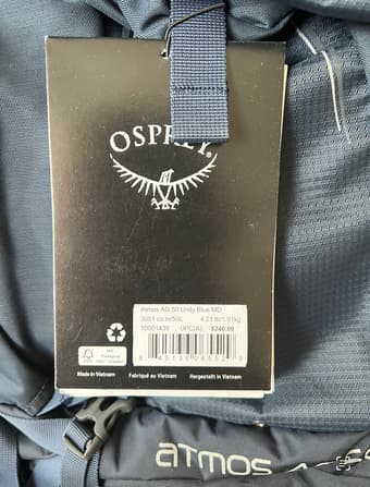 Osprey Atmos AG 50 Men's Backpacking Backpack (Bran-New) 3