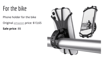 Phone holder for the bike 1