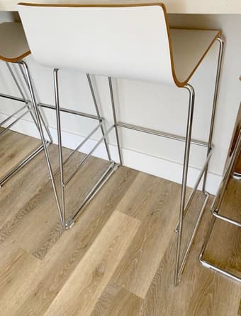 White Italian Bar Chairs ($90 for 3) 2