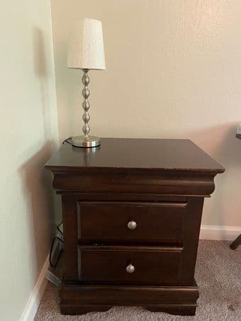 matress + bed frame + bed table 2