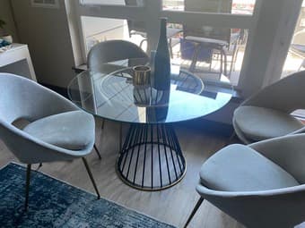 West Elm Modern Dining Set 1