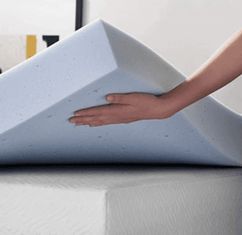 LUCID - 4 Inch Gel Memory Foam Mattress Topper-Twin size 2