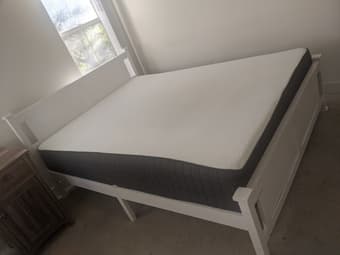 Bed, mattress, desk, and more 1