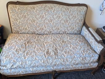 Vintage side sofa and chair 1