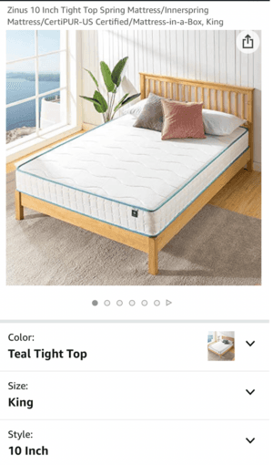 Bed  Mattress + Frame 3