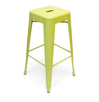 2 lime green bar stools 2