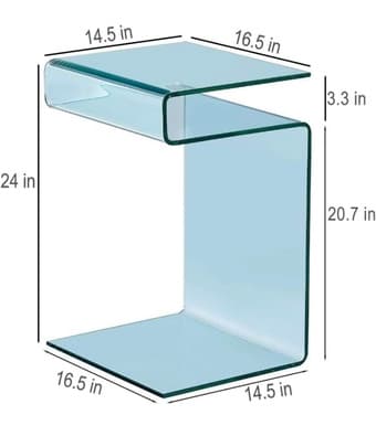 Glass side/ coffee table 2