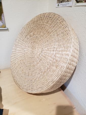 Japanese style knitted straw seat "cushion" 1