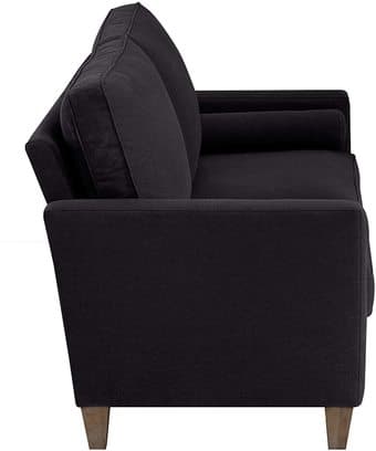 Elle Decor Black Loveseat Sofa 3