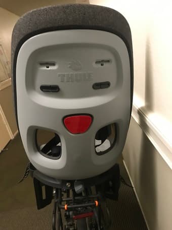 Thule Yepp Nexxt Maxi child bike seat with accessories, gray, Like New 2