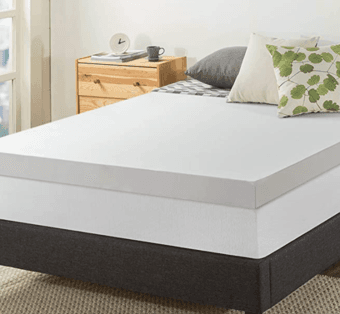 Like-new queen memory foam mattress topper (with cover) 1