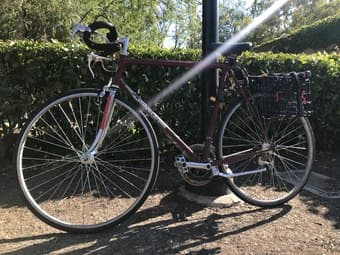 Bike with two grocery baskets 1