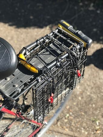 Bike with two grocery baskets 3