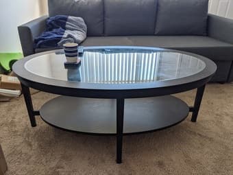 SELLING: Elegant Glass Coffee Table (Black) 1