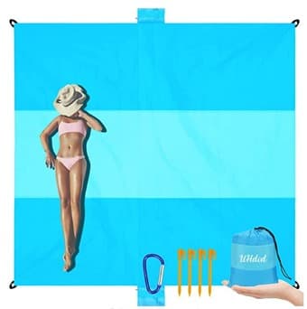 Beach Blanket Sandproof Waterproof 78" X 81" Large 1