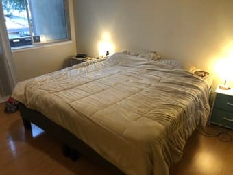 kingsize bed and mattress - down 90% if you can come monday morning! 3