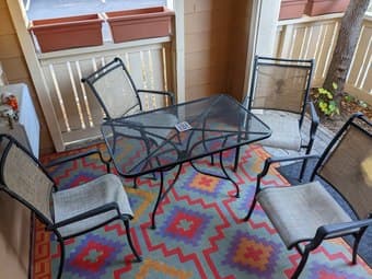 Patio Table and Four Chairs 2