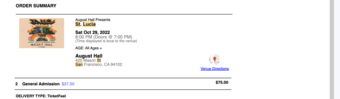 St Lucia at August Hall - 2 tickets below face value! 1