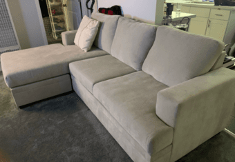 SAND SOFA WITH REVERSIBLE CHAISE 2