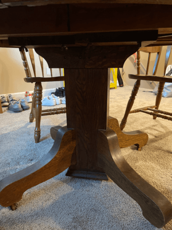 Dining Table with Extension + 6 Comfortable Chairs 2