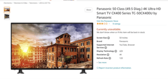24 inch HP LED Monitor and 50 inch Panasonic TV for sale 3