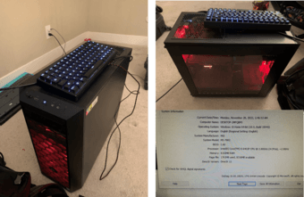 Cyberpower PC and HP monitor 1