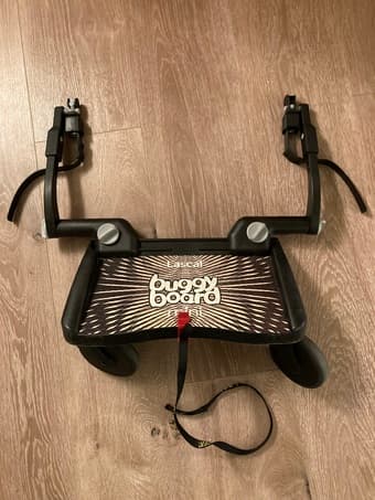 Lascal BuggyBoard Mini, Black, Universal Ride-On Stroller Board 1