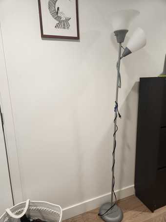 Floor lamp, 2 IKEA chairs, work table for sale! 2