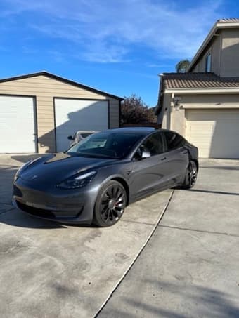 2022 Tesla Model 3 Performance (Midnight Silver Metallic) 1