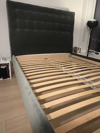 Queen bed with large headboard - $250 (San Francisco) 1