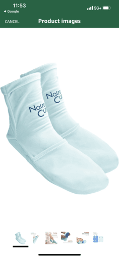 NatraCure ice-pack Mittens And socks - Chemo Neuropathy Prevention 2