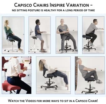 Capisco by HAG ergonomic computer desk chair 3
