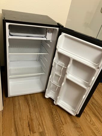 Minifridge with freezer compartment, black 2