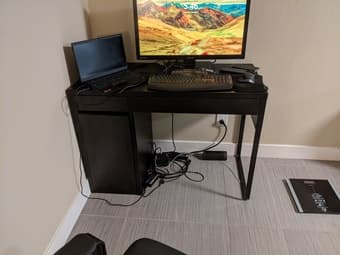 Selling couch, study  table and coffee table  for 200$ 2