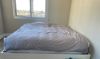 2 twin size beds and one king size bed, study desk, and bookcase 2