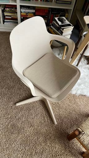 Ikea Lisabo Laptop Desk, Odger Chair, and Footrest 2