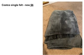 Costco single felt - new $6 1