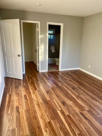 Spacious, Furnished Master Bedroom with an attached private bathroom 1