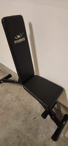 Gym Bench (Black, stable + adjustable), great for home gym 1