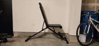 Gym Bench (Black, stable + adjustable), great for home gym 2