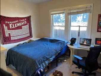 Bedroom/bathroom in house close to campus starting spring quarter 1