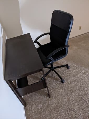 Desk and chair 1