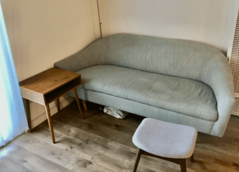 Mid-century West Elm sofa couch 1