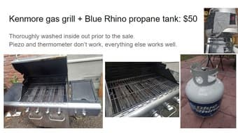 Moving sale: grill, twin bed, microwave, massager, hair dryer 1