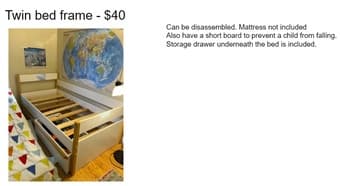 Moving sale: grill, twin bed, microwave, massager, hair dryer 3