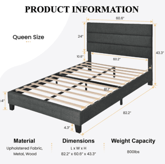 Queen Bed (one month of use only) 3
