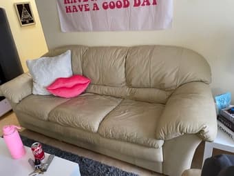 Big leather couch 1