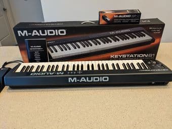 M-Audio Keystation 61 and SP-2 Sustain Pedal 2